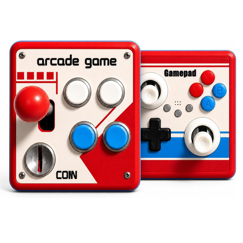 Retro Gaming Joystick - Bezwiertkowa osłona przełącznika światła, panel przełącznika