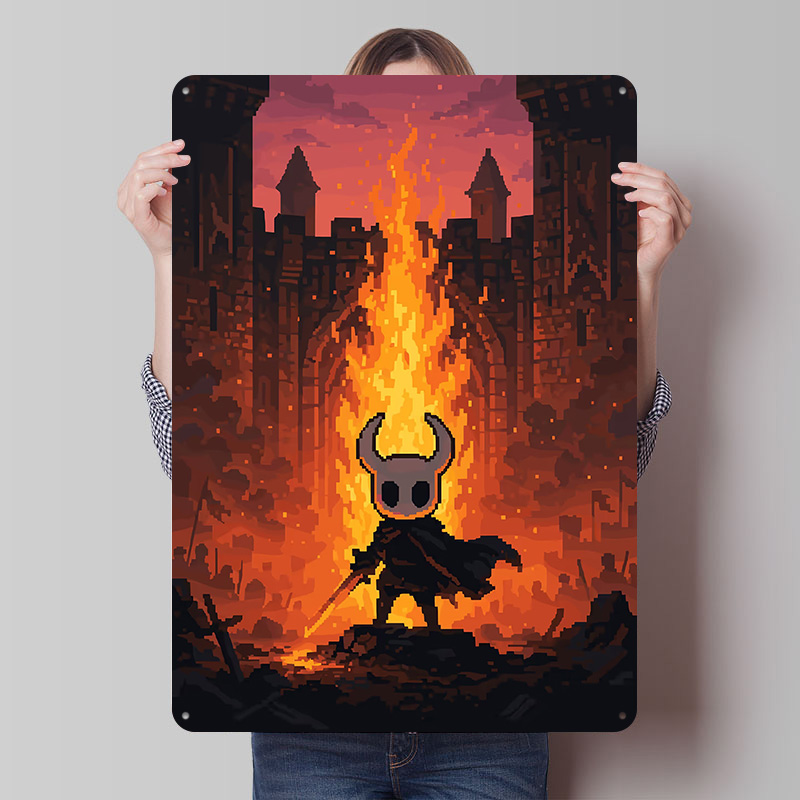 Rycerz przed zamkiem, plakat z – Retro Knight Gaming recenzja i cena