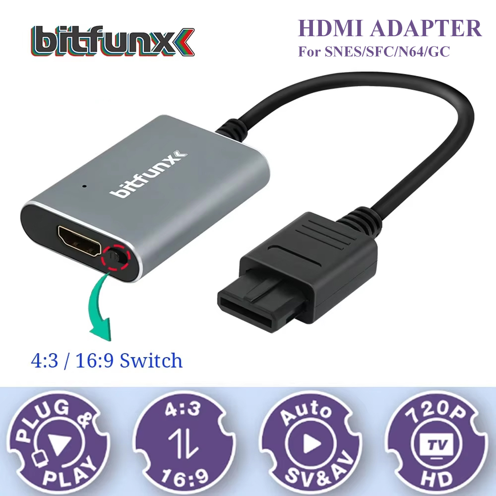 Bitfunx 720P Adapter S-Video / – Retro Gaming Event recenzja i cena