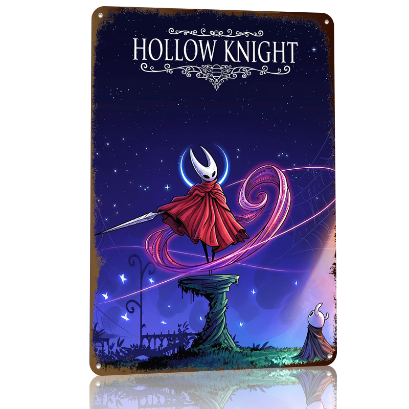 Plakat z blachy Hollow Knight, – Retro Knight Gaming recenzja i cena