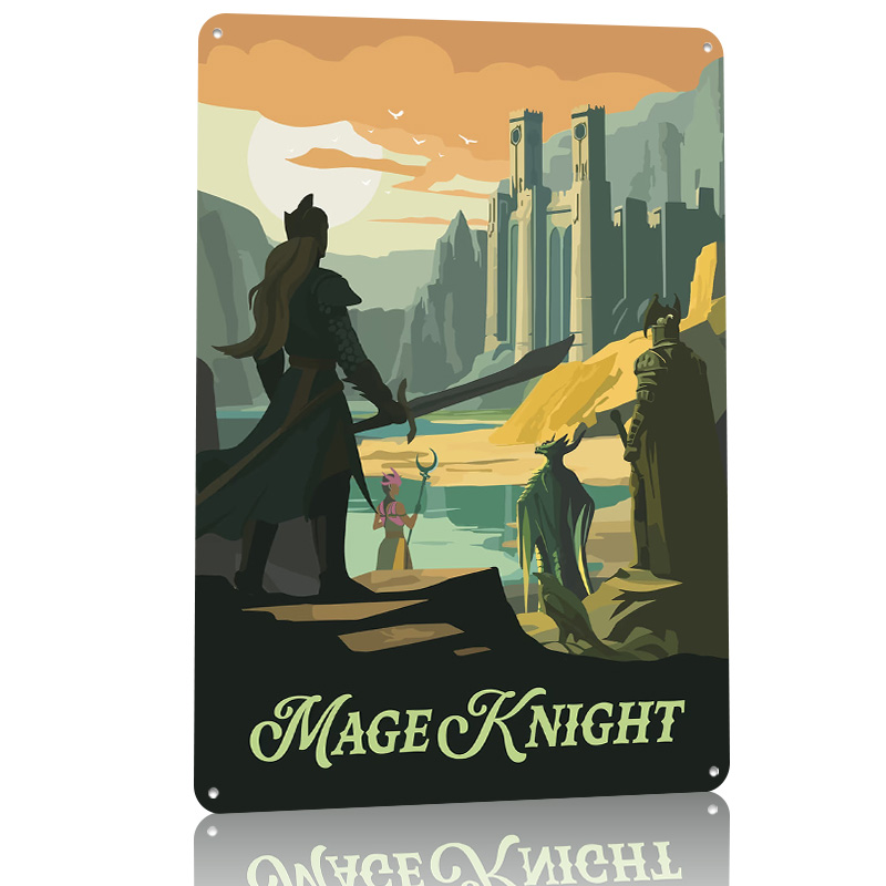 Plakat z motywem gry planszowe – Retro Knight Gaming recenzja i cena