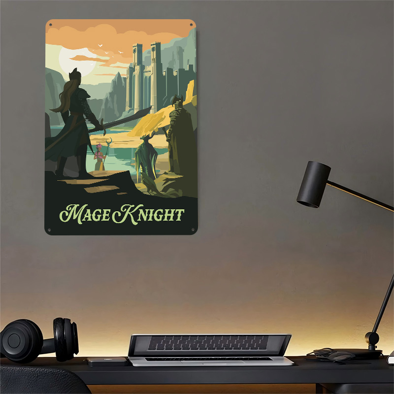 Plakat z motywem gry planszowe – Retro Knight Gaming recenzja i cena