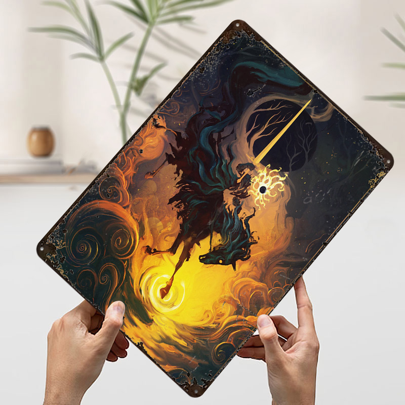 Metalowy Plakat Rycerza Eclips – Retro Knight Gaming recenzja i cena