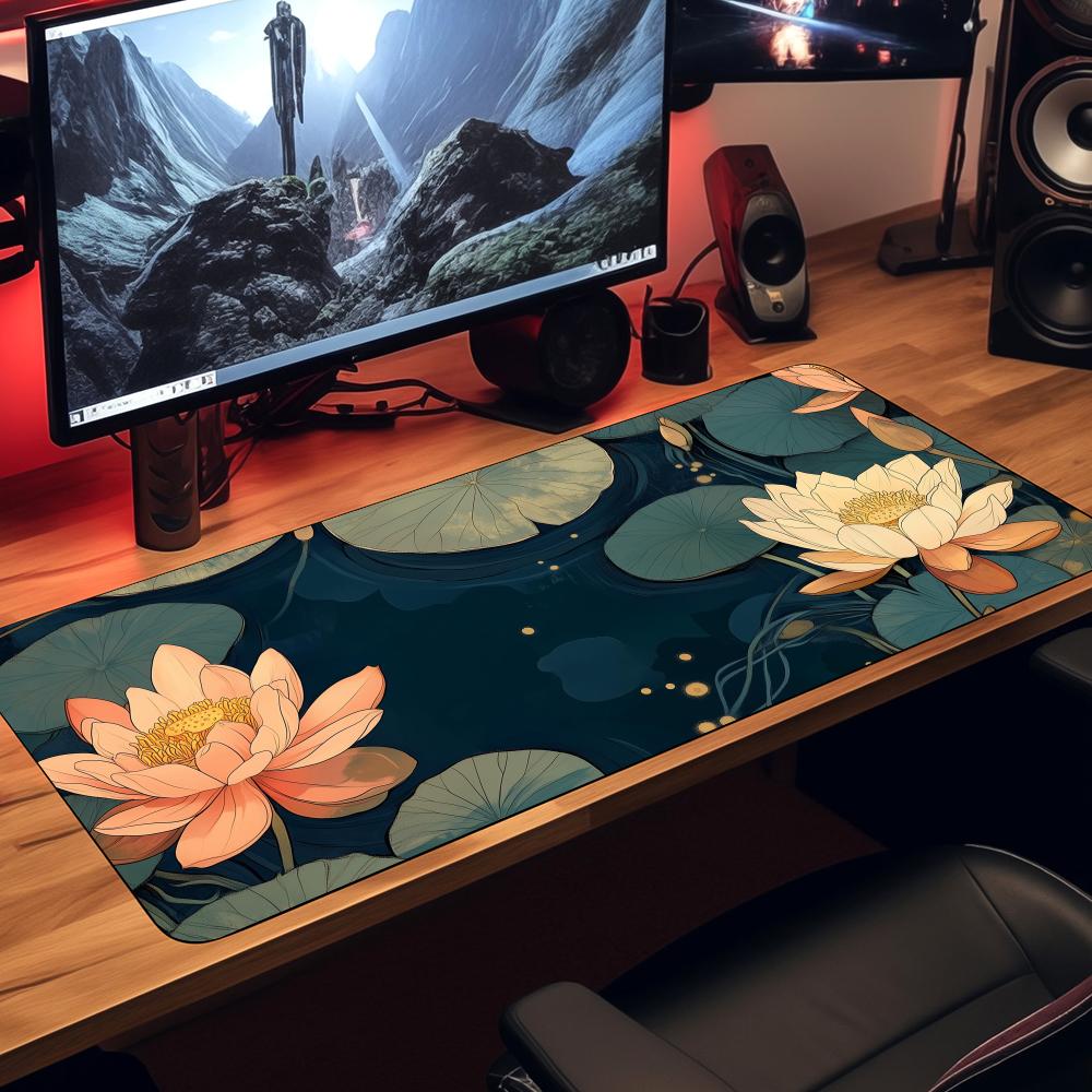Retro kwiatowa grafika Podkład – Retro Gaming Desk recenzja i cena