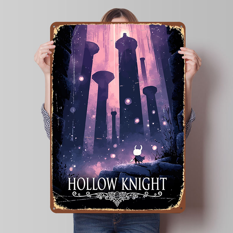 Plakat z grą Hollow Knight, pe – Retro Knight Gaming recenzja i cena